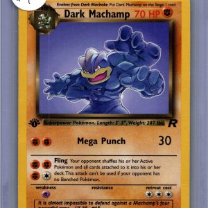 Dark Machamp 27/82 1st Edition, Vintage Singles Pokemon card