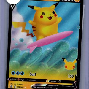 Surfing Pikachu 008/025, Celebrations Pokemon card