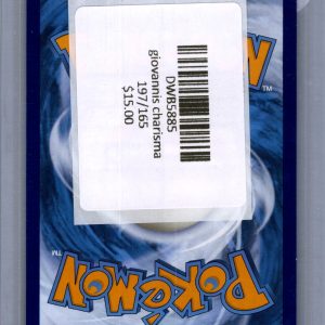 Giovanni's Charisma 197/165, 151 Pokemon card - alternate view