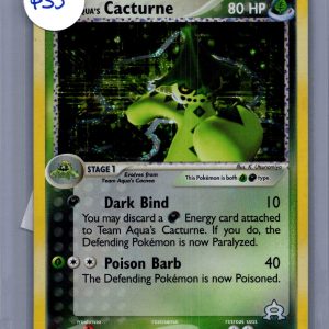 Team Aqua's Cacturne 1/95 Holo, Vintage Singles Pokemon card