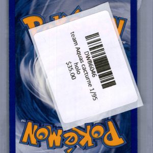 Team Aqua's Cacturne 1/95 Holo, Vintage Singles Pokemon card - alternate view