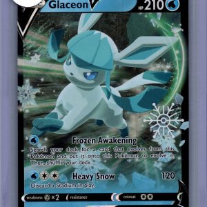 Glaceon V 040/203 Snowflake Stamp, PROMO Pokemon card