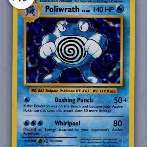 Poliwrath 25/108 Holo, Evolutions Pokemon card