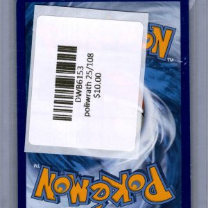 Poliwrath 25/108 Holo, Evolutions Pokemon card - alternate view