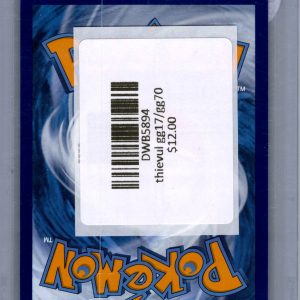 Thievul GG17/GG70, Crown Zenith Pokemon card - alternate view