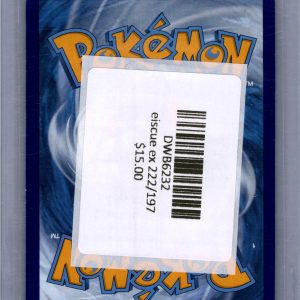 Eiscue EX 222/197, Obsidian Flames Pokemon card - alternate view
