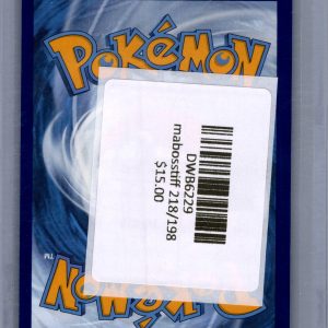 Mabosstiff 218/198, Scarlet Violet Pokemon card - alternate view