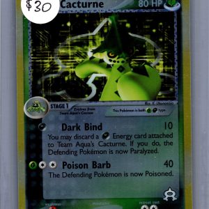 Team Aqua's Cacturne 1/95 Reverse Holo, Vintage Singles Pokemon card