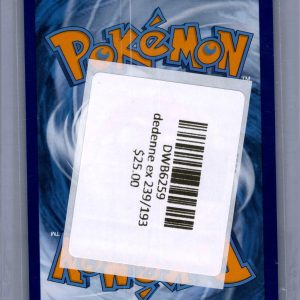 Dedenne EX 239/193, Paldea Evolved Pokemon card - alternate view