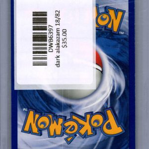 Dark Alakazam 18/82, Vintage Singles Pokemon card - alternate view