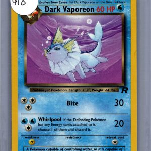 Dark Vaporeon 45/82, Vintage Singles Pokemon card