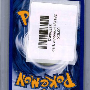 Dark Vaporeon 45/82, Vintage Singles Pokemon card - alternate view