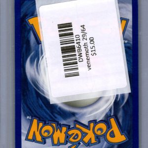 Venomoth 29/64, Vintage Singles Pokemon card - alternate view