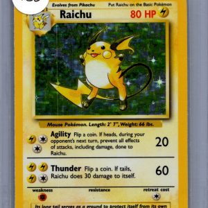 Raichu 14/102, Vintage Singles Pokemon card
