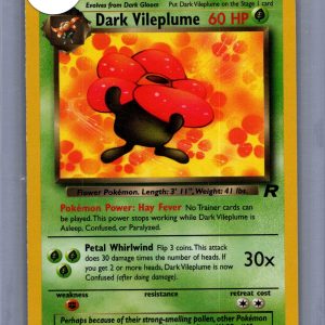 Dark Vileplume 30/82, Vintage Singles Pokemon card