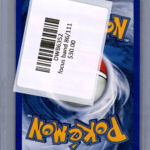 Focus Band 86/111, Vintage Singles Pokemon card - alternate view