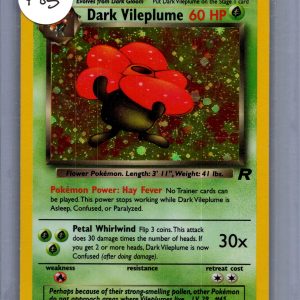 Dark Vileplume 13/82, Vintage Singles Pokemon card