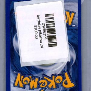 Birthday Pikachu 24, PROMO Pokemon card - alternate view