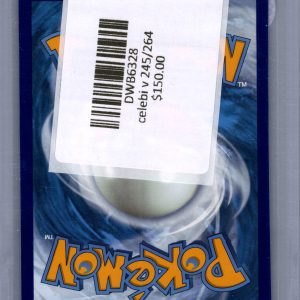 Celebi V 245/264, Fusion Strike Pokemon card - alternate view