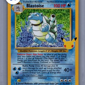Blastoise 2/102, Celebrations Pokemon card