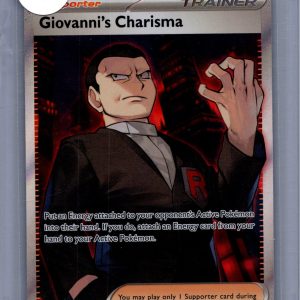 Giovanni's Charisma 197/165, 151 Pokemon card