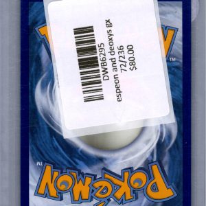 Espeon and Deoxys GX 72/236, Unified Minds Pokemon card - alternate view