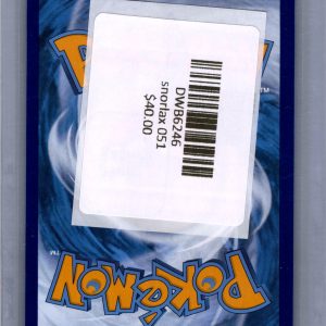 Snorlax 051, PROMO Pokemon card - alternate view