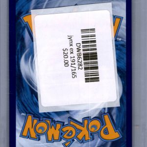 Jynx EX 191/165, 151 Pokemon card - alternate view