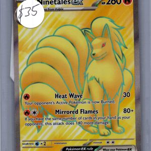 Ninetales EX 186/165, 151 Pokemon card