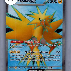 Zapdos EX 192/165, 151 Pokemon card