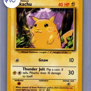 Pikachu 58/102, Vintage Singles Pokemon card