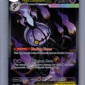 Mega Chandelure EX 115/084, Pitch Black Pokemon card
