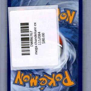 Mega Chandelure EX 115/084, Pitch Black Pokemon card - alternate view