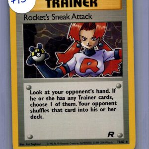 Rocket's Sneak Attack 72/82, Vintage Singles Pokemon card