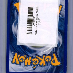 Rocket's Sneak Attack 72/82, Vintage Singles Pokemon card - alternate view