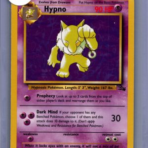 hypno 23/62 Pokemon card