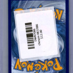 Chespin 087/086, Chaos Rising Pokemon card - alternate view