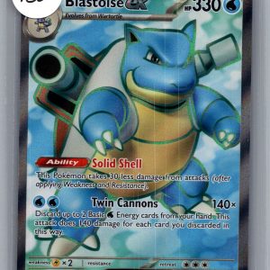 Blastoise EX 184/165, 151 Pokemon card