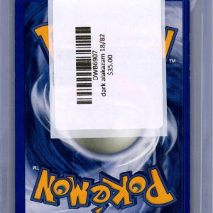 Dark Alakazam 18/82, Vintage Singles Pokemon card - alternate view