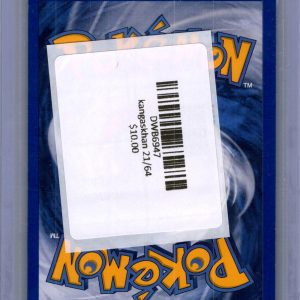 Kangaskhan 21/64, Vintage Singles Pokemon card - alternate view