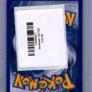 Mewtwo 10/102, Vintage Singles Pokemon card - alternate view