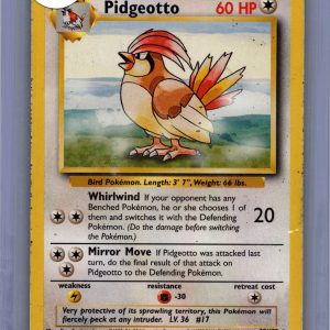 Pidgeotto 22/102, Vintage Singles Pokemon card