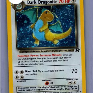 Dark Dragonite 5/82, Vintage Singles Pokemon card