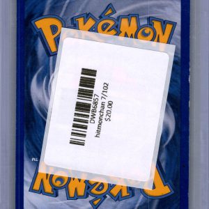 Hitmonchan 7/102, Vintage Singles Pokemon card - alternate view