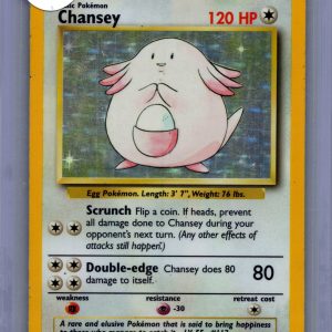 Chansey 3/102, Vintage Singles Pokemon card