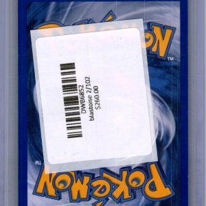Blastoise 2/102, Vintage Singles Pokemon card - alternate view
