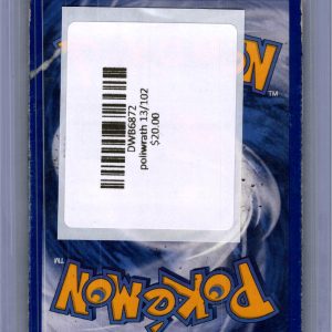 Poliwrath 13/102, Vintage Singles Pokemon card - alternate view