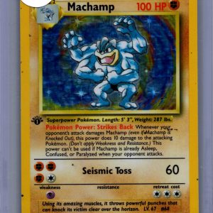 machamp 8/102 first edition Pokemon card