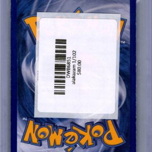 Alakazam 1/102, Vintage Singles Pokemon card - alternate view