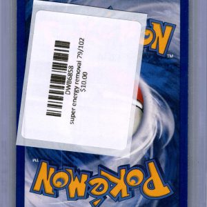 Super Energy Removal 79/102, Vintage Singles Pokemon card - alternate view
